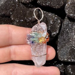 Bjergkrystal vedhng m. livets tr