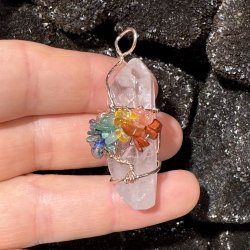 Bjergkrystal vedhng m. livets tr