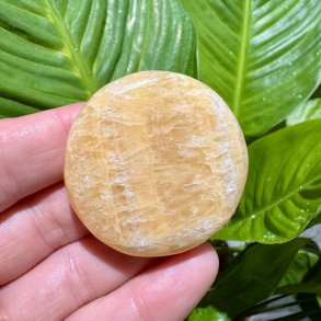 Orange calcit flad jumbo