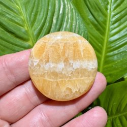 Orange calcit flad jumbo