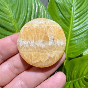 Orange calcit flad jumbo