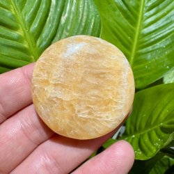 Orange calcit flad jumbo
