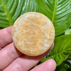 Orange calcit flad jumbo