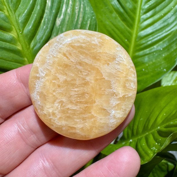 Orange calcit flad jumbo