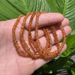 Orange granat armb�nd 4mm