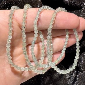 Prehnit armbnd Diamant slebet