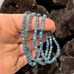 Apatit bl armbnd diamant slebet