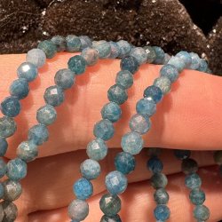 Apatit bl armbnd diamant slebet