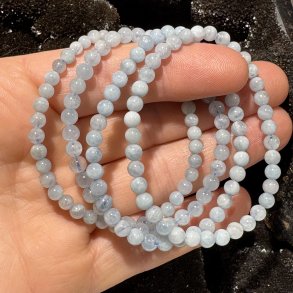 Aquamarin armbnd 4mm