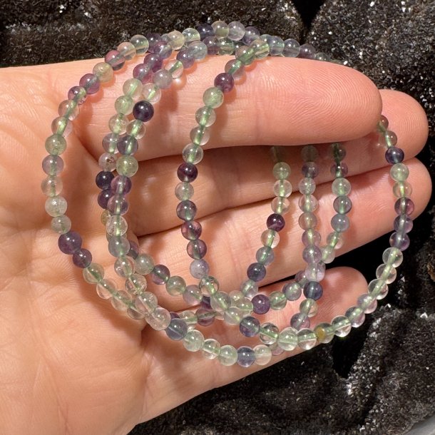 Fluorit armbnd 4mm