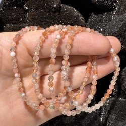 Gylden solsten armbnd diamant slebet