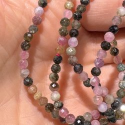 Turmalin regnbue armbnd diamant slebet