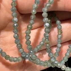 Apatit grn armbnd diamant slebet