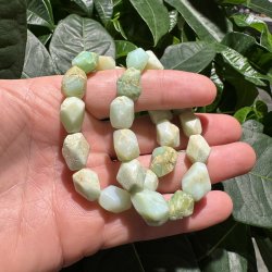 Chrysopras armb�nd facetslebet