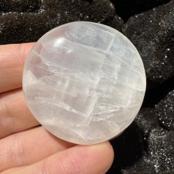 Hvid calcit flad jumbo