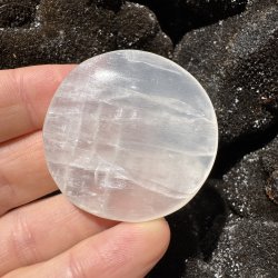 Hvid calcit flad jumbo