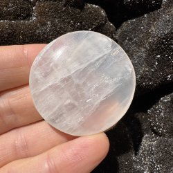 Hvid calcit flad jumbo