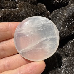 Hvid calcit flad jumbo