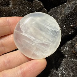 Hvid calcit flad jumbo