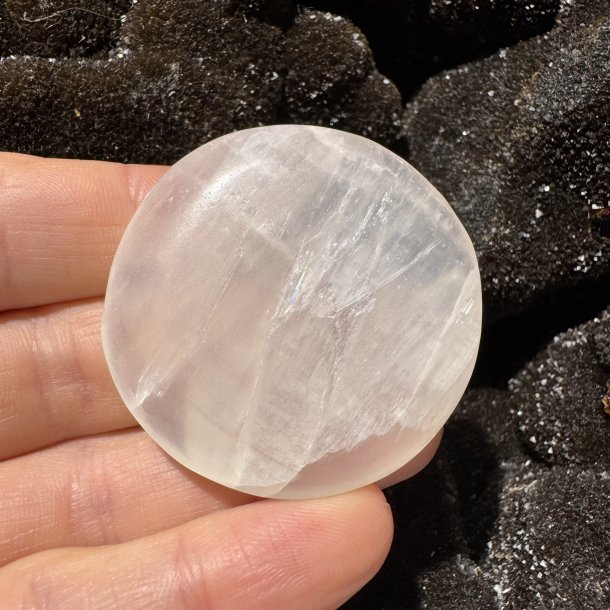 Hvid calcit flad jumbo