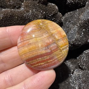 Fersken calcit flad jumbo