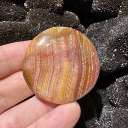 Fersken calcit flad jumbo