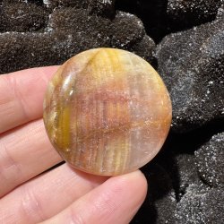 Fersken calcit flad jumbo