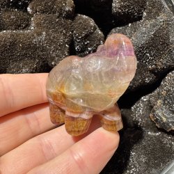 Fluorit elefant 57mm