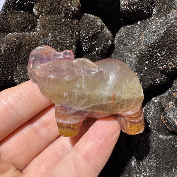 Fluorit elefant 57mm