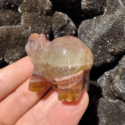 Fluorit elefant 57mm