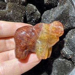 Fluorit elefant 57mm