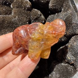 Fluorit elefant 57mm