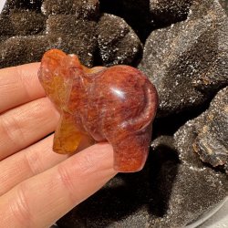 Fluorit elefant 57mm