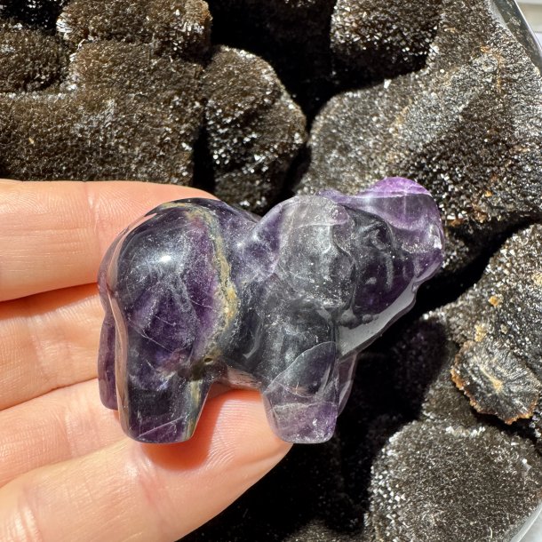 Fluorit elefant 57mm
