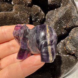 Fluorit elefant 57mm