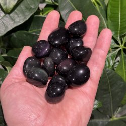 Regnbue obsidian lommesten