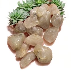 Guldrutil kvarts lommesten