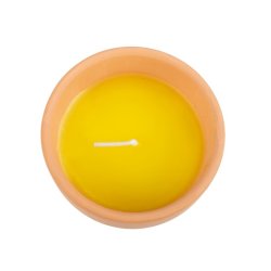 Citronella Lys i Keramikkrukke