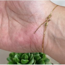 Armbnd i forgyldt ss 19,5cm