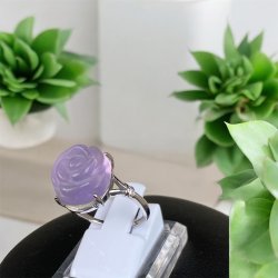 Fluorit rose fingerring