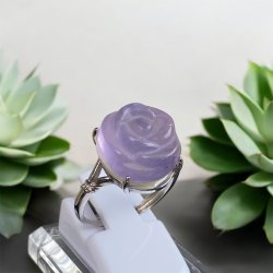 Fluorit rose fingerring