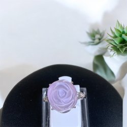 Fluorit rose fingerring