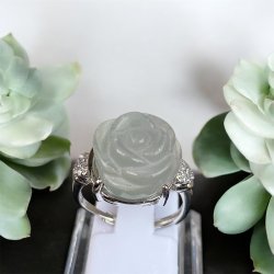 Fluorit rose fingerring