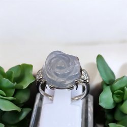 Fluorit rose fingerring