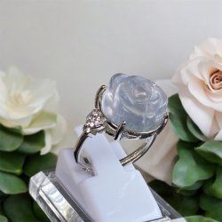 Fluorit rose fingerring