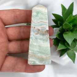 Caribisk calcit t�rn 78mm