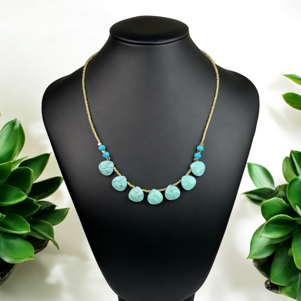 Turkis kde med miyuki perler