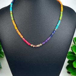 Chakra agat disc halsk�de