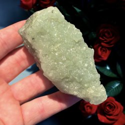 Prehnit klynge m. epidot