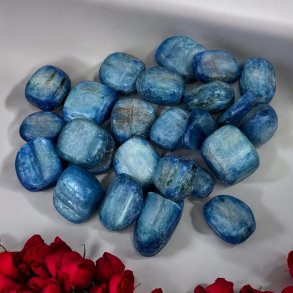 Bl Kyanit lommesten 3stk